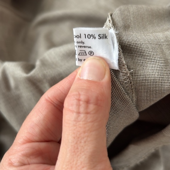 ESKANDAR wool silk pants beige grey size 1 medium (small large) - Picture 4 of 6